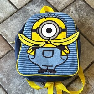 Kids Cartoon Character Backpack - Blue and Yellow